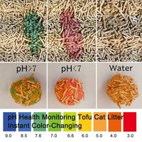 Chongci Pasir Kucing Ramah Lingkungan dari Tahu 2.5kg Cepat Menggumpal Sangat Menyerap Bebas Debu Dapat Dibuang di Toilet dengan Indikator Kesehatan pH