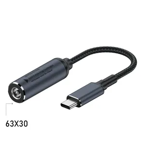 USB tipo-<span class=keywords><strong>C</strong></span> DC 5.5*2.5mm 5.5*2.1mm cavo adattatore 15cm <span class=keywords><strong>V</strong></span> 9/12/15/20 PD100w cavo di alimentazione per fotocamera TPE elettronica strumenti - Product Image 5