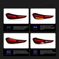 For 2020-2023 Mercedes-Benz GLE Coupe Taillight Assembly W167-style Upgrade New-generation LED Rear Lights Car Standard Voltage
