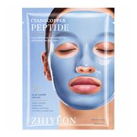 Masque hydratant et raffermissant pour le visage, marque privée, au peptide de cuivre bleu, double gel anti-collagène, pour tous types de peau