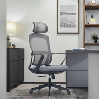 Chaise de bureau de direction la plus vendue, ergonomique, réglable en hauteur, dossier à ailes, pivotante, en maille, fabricants chinois, moderne