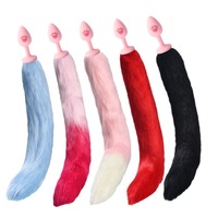 Nouveau 2024 Plug anal lumineux en métal et silicone, motif queue de chat ou de renard, pour femmes, meilleur plug anal en acier inoxydable avec lumière LED