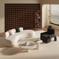 Ensemble Canapé Courbe GEDO Luxe Léger pour Maison, Hall d'Hôtel, Salon de Beauté et Petits Appartements, Forme Spéciale