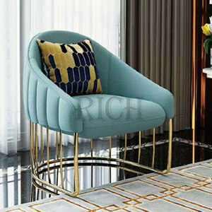 Poltrona in velluto con gambe in oro, - Product Image 4