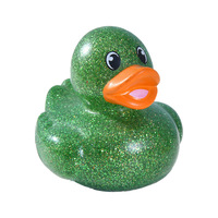 Lot promotionnel de canards flottants en caoutchouc MCtoy de 2 pouces, rose doré scintillant, pour la sécurité et le développement cognitif des bébés, idéal pour les fêtes à la piscine, avec logo personnalisé