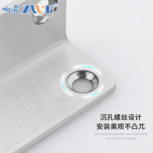Support d'angle en acier inoxydable en forme de L, 90 degrés, pour meubles, étagères et armoires - Product Image 1