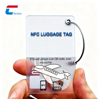 Etiqueta de Equipaje de PVC Rígido Personalizada de Alta Calidad a Prueba de Agua para Bolsas de Golf con Tamaño y Código QR Personalizables