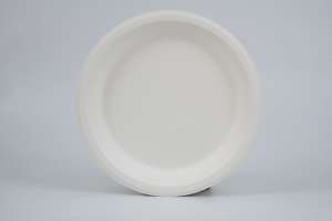 Heavy Duty 6 Inch Disposable Round Bagasse Plate Microwave Safe Heat Resistant Durable Small Plates for Hot Snacks and Cake - Product Image 2
