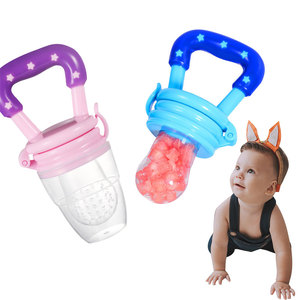 BPA içermeyen silikon yürümeye başlayan diş kaşıyıcı emzik özelleştirilebilir Logo bebek meme diğer çocuk yiyecekleri meyve besleyici yapılan kauçuk lateks - Product Image 2