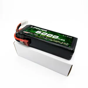 Hoge Kwaliteit Lipo Batterij 6000Mah 25c/35c 11.1V Rc Lipo Batterij Voor Auto Speelgoed Accu Met Hard Case Rc Quadcopter Drone Fpv