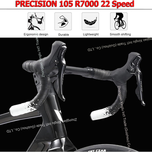 Vélo de route KABON 700C entièrement en fibre de carbone T700 avec frein à disque mécanique 105 <span class=keywords><strong>R7000</strong></span> 22 vitesses pour hommes et femmes - Product Image 2
