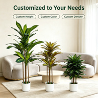 Dracaena artificielle verte 114 cm, plante de maïs artificielle en pot, écologique, résistante aux UV, pour bureau, hall, salle de réunion, réception, coin