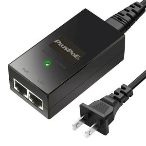 Iniettore di Alimentazione POE 48V 15.4W IEEE Gigabit 802.3af Adattatore <span class=keywords><strong>Power</strong></span> Over Ethernet 4,5+/7,8- 1000Mbps - Product Image 1