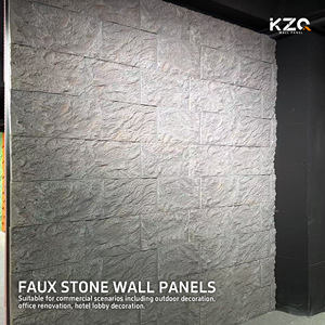 Panneau mural en <span class=keywords><strong>pierre</strong></span> artificielle PU, léger, flexible, résistant aux chocs, aux UV, durable, ignifuge, pour la décoration murale intérieure - Product Image 1