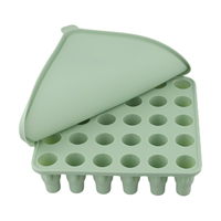 Moule à glaçons en silicone de qualité alimentaire en forme de tasse, avec couvercle, pour la fabrication de blocs de glace, accessoire de cuisine et de bar, vente chaude