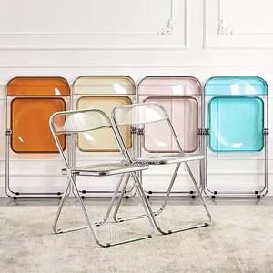 Wedding Restaurant Foldable <b>Chairs</b> Clear Acrylic <b>Folding</b> Hotel Dining <b>Chair</b> for Weddings Event - Product Image 5