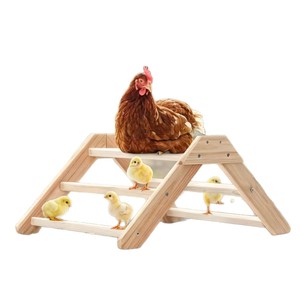 Soporte de madera para pollos de 3 niveles, plegable, para exteriores. - Product Image 1