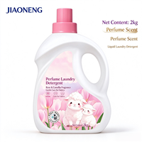 Liquide lessive personnalisable en marque blanche 2kg, parfum rose et camélia, soin doux pour les vêtements à domicile, prêt à être expédié