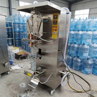 Petite machine automatique de remplissage et d'emballage de liquides à vendre, machine de scellage et de découpe de sachets pour vinaigre, jus, shampoing