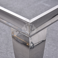 Table de banquet moderne en acier inoxydable de qualité commerciale pour les événements de mariage