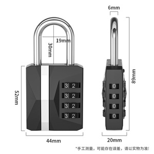 Ch-615 All <b>Metal</b> Zinc Alloy Combination Padlock 4 Digit Warehouse Door Cabinet Lock Gym <b>Locker</b> Security Lock - Product Image 2