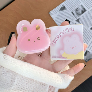 Cappuvini Little Rabbit Blush Cremoso Estilo Coreano Expansión High Pigment Girl Aparece Tender Multi Use Cream Palette - Product Image 5