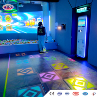 Système de divertissement à monnayeur : Solution de jeu de projection interactive au sol avec projecteur mobile pour centre de loisirs familial