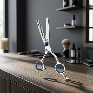 Ciseaux de barbier professionnels en acier inoxydable, ciseaux à effiler exclusifs pour coiffeur, fournitures de salon, qualité A+ 28 - Product Image 3