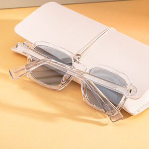Lunettes de soleil KAJILA rétro, design personnalisé, logo, monture carrée souple, photochromiques, anti-lumière bleue, protection UV400, pour femmes et hommes - Product Image 4
