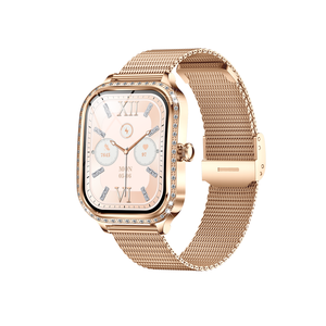 Montre Intelligente Fille De Luxe En o BT Call Sante <span class=keywords><strong>Des</strong></span> Femmes Cardiofrequencemetre Fitness Tracker MK88 Montres Pour Femmes - Product Image 1