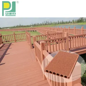 Nuovo Design Solido Wpc Decking Resistente di Co-Estrusione Composito Deck. Impermeabile Wpc Outdoor Co-Ex Decking Pavimento