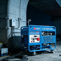 Generador de Gasolina con Inversor Digital de 18KW, Sistema de Energía a Gasolina Súper Silencioso de 15KW YC18GF-3G para Equipos Electrónicos