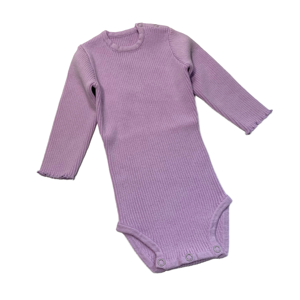 Body de Manga Larga para Bebé, 100% Algodón, Cierre Lateral con Botones a Presión, Diseño Cruzado, Suave y Transpirable - Product Image 1