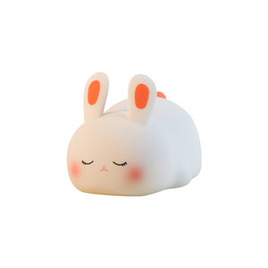 2025 New Arrival LED BIG mặt thỏ đêm đèn có thể sạc lại Silicone <span class=keywords><strong>Nursery</strong></span> vỗ tay Bunny dễ thương đèn cho trẻ em - Product Image 6