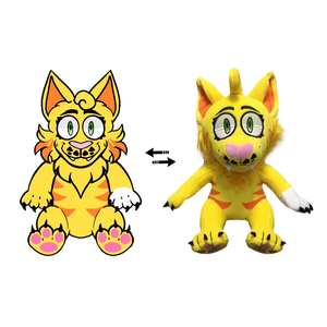 Peluche de Lobo Gris Personalizado, Juguete de Peluche de Dibujos Animados, Regalo para Niño - Product Image 2