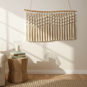 Grand Coton <span class=keywords><strong>Scandinave</strong></span> Sphéricité Macramé Bulle Tentures Murales Art Designs Décoration de la Maison Décoration Murale Luxe pour le Salon - Product Image 1