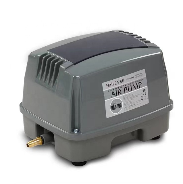 HAILEA HAP-100 Electromagnetic Aquarium Oxygen Pump 1-Year Warranty Plastic Air Compression Pump with Core Motor Component