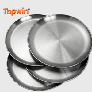 Golden Stainless Steel Storage Tray Luxurious Brass <b>Gold</b> <b>Round</b> Plate Fruit Cake Steak Snack Kitchen Metal Storage Tableware Dish - Product Image 1