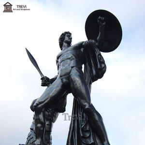 Célèbre Sculpture de <span class=keywords><strong>la</strong></span> <span class=keywords><strong>mythologie</strong></span> <span class=keywords><strong>grecque</strong></span> Statue d'Achille en bronze grandeur nature - Product Image 5