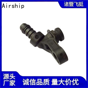 Airship Automotive Fuel <b>Quick</b> Connect Elbow Fitting Black Plastic Rubber Nylon Tube <b>Connector</b> Bend Specification - Product Image 3