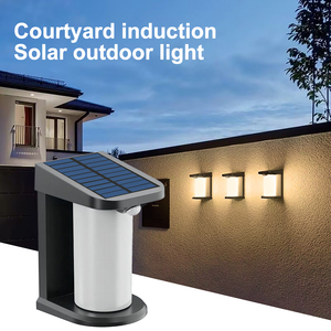 Lanterne murale solaire à LED avec détecteur de mouvement pour extérieur, luminaire mural pour patio, véranda, étanche, montage mural, clôture, garage, décoration - Product Image 3