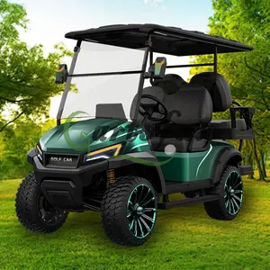 2024 neuheiten 4-personen-design-stil elektrisch angetriebene 2+2-sitzer golfwagen zu verkaufen preise