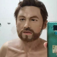 Masque intégral masculin en silicone pour hommes Forme de poitrine réaliste Texture de peau naturelle Cheveux de barbe pour Crossdress Halloween Parties