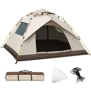 Tents Camping Outdoor 3-4 Person Outdoor Tents Waterproof Camping Family