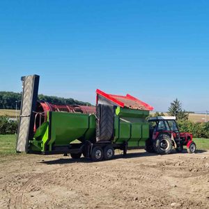 Mobiele Trommel Zeefband Transportband Voor Compost Houtsnippers Bovengrond Runderen En Schapenmest Met Motor Als Kerncomponent