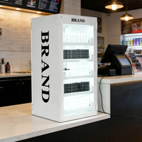 APEX Présentoir à Cigarettes Multi-Niveaux en Métal LED Écologique et Moderne pour Magasin de Tabac