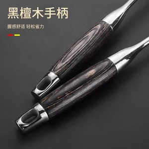 Juego de utensilios de cocina Jieyang de acero inoxidable 304, 12 piezas, kit de espátulas y cucharas de madera de ébano, antideslizante, resistente al calor, fácil de limpiar - Product Image 3