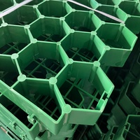 Grille de jardin en plastique recyclé noir Shengfeng moderne en nid d'abeille pour plantes, 2,5 mm 2,6 mm 9 cm 10 cm, directement de l'usine