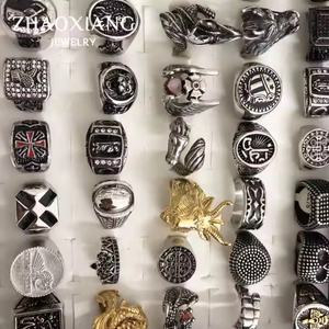 เครื่องประดับสั่งทำแบบสุ่ม แฟชั่นฮิปฮอปปี 2025 แหวนคุณภาพสูง ขายส่งเครื่องประดับจำนวนมาก ลดราคาสูง เครื่องประดับสแตนเลส - Product Image 5