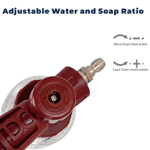 Cañón <span class=keywords><strong>de</strong></span> Espuma Metálico Profesional con Distribución <span class=keywords><strong>de</strong></span> Peso Equilibrada <span class=keywords><strong>para</strong></span> Operación con una Sola Mano y Reducción <span class=keywords><strong>de</strong></span> la Fatiga - Product Image 6